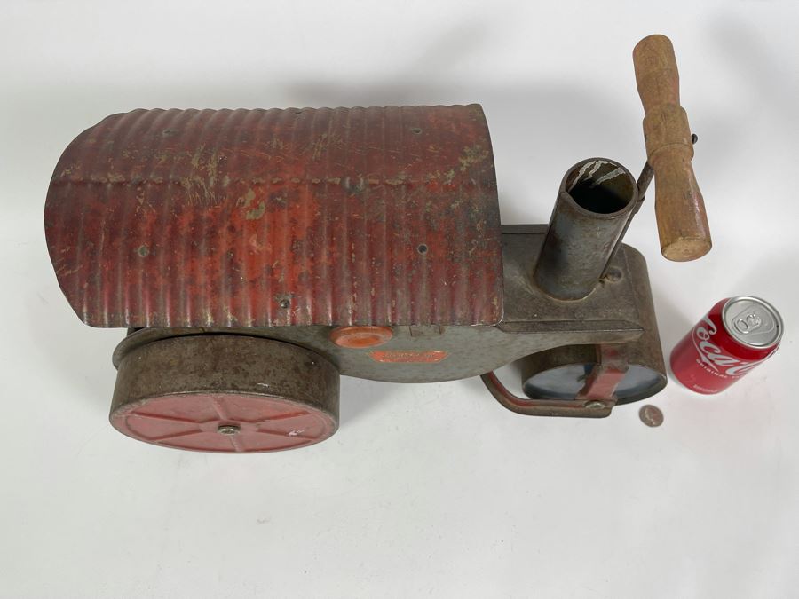 Vintage Keystone Ride ‘Em Steam Roller Child’s Toy Mfg By Keystone Mfg Co Boston, MA 19.5W X 8.5D X 14H [Photo 10]