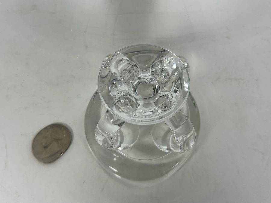 Signed Steuben Glass Footed Centerpiece Bowl 9.75R X 4.75H [Photo 7]