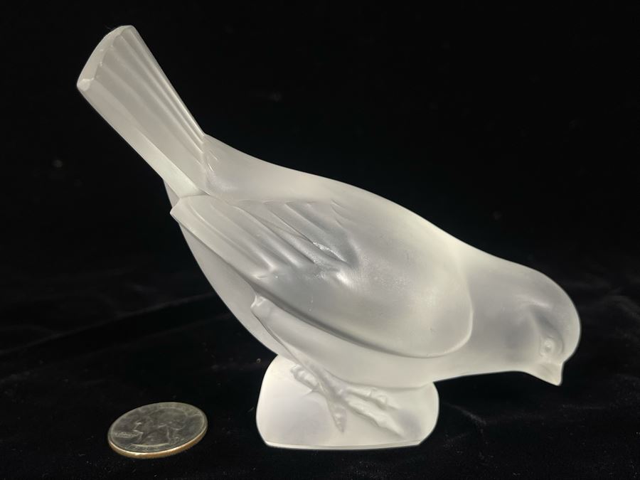Lalique France Crystal Bird Figurine 4H [Photo 2]