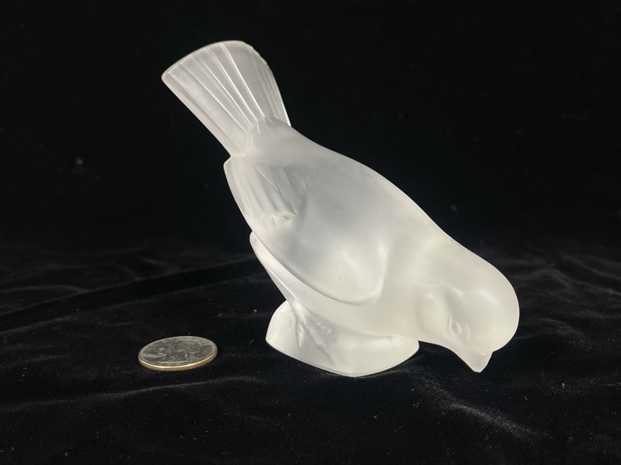 Lalique France Crystal Bird Figurine 4H [Photo 3]