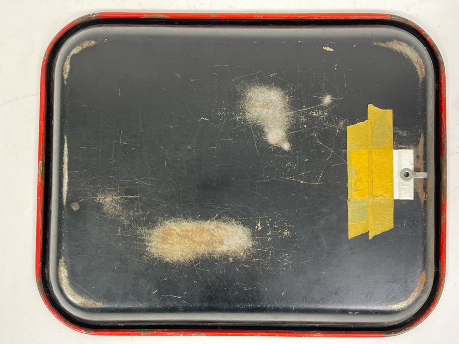 Vintage 1936 Coca-Cola Metal Litho Serving Tray Featuring A Girl Sitting In An Evening Gown Drinking Coke From The American Art Works Inc 13W X 10.5H [Photo 10]