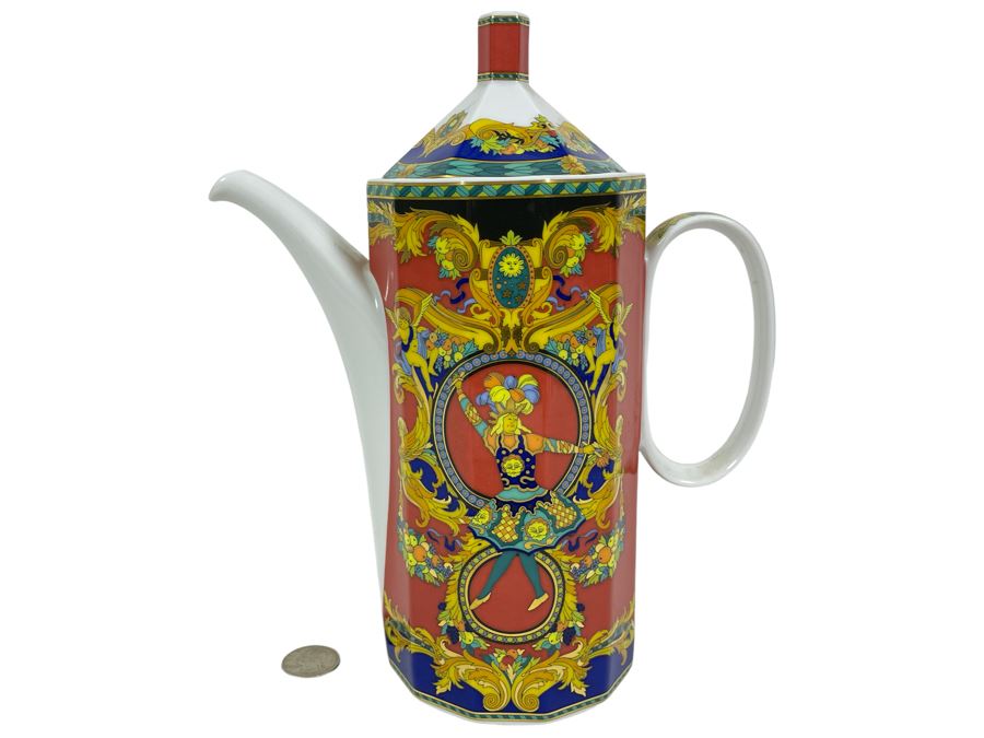 Versace Rosenthal Coffee Pot Le Roi Soleil 10H [Photo 2]
