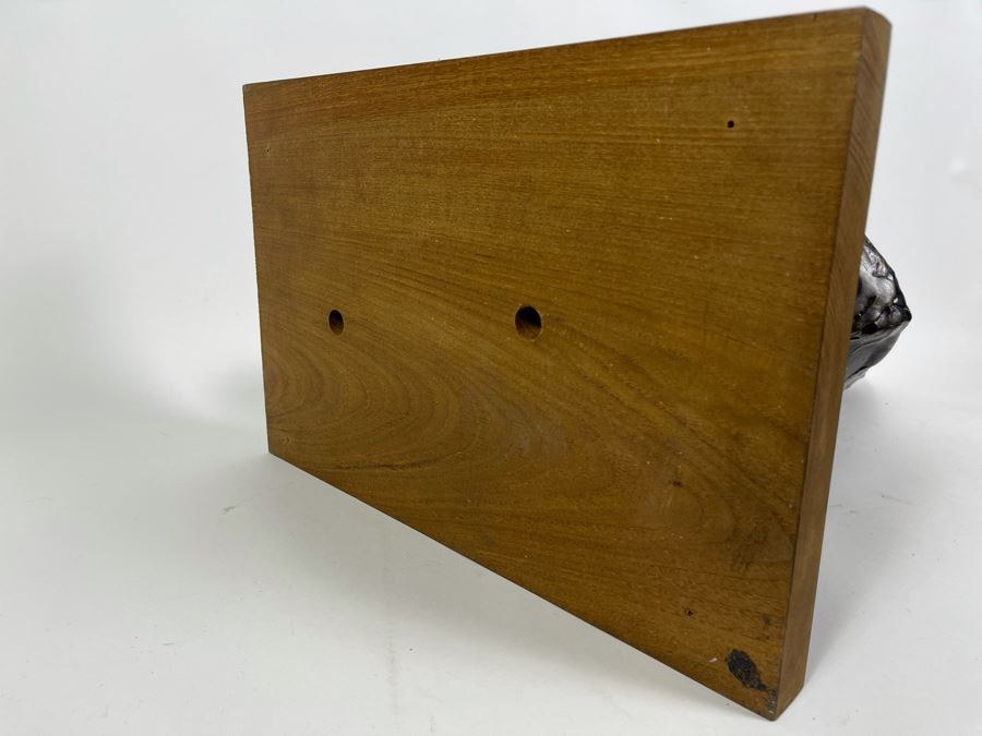 Large Abstract Mid-Century Bronze Sailboat Sculpture On Wooden Base Signed M/66 18W X 12D X 24.5H [Photo 17]