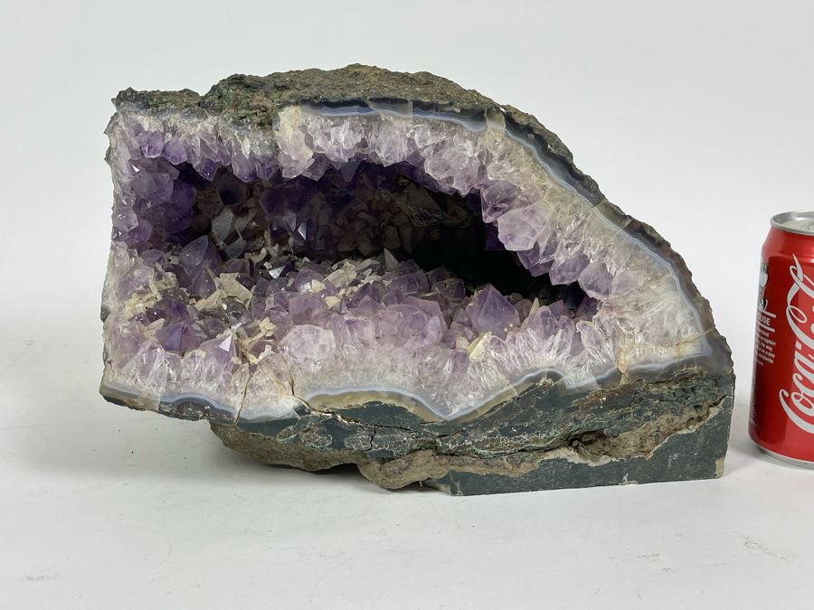 Large Amethyst Geode Organic Sculpture 12.5W X 8D X 9.5H [Photo 5]