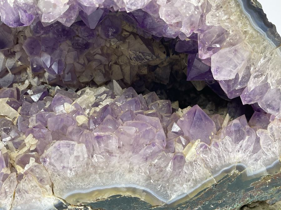 Large Amethyst Geode Organic Sculpture 12.5W X 8D X 9.5H [Photo 9]