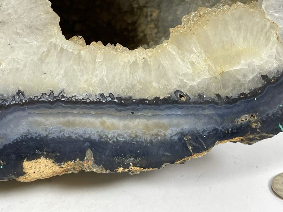 Large Polished Agate Geode Half 12W X 9D X 8H [Photo 7]