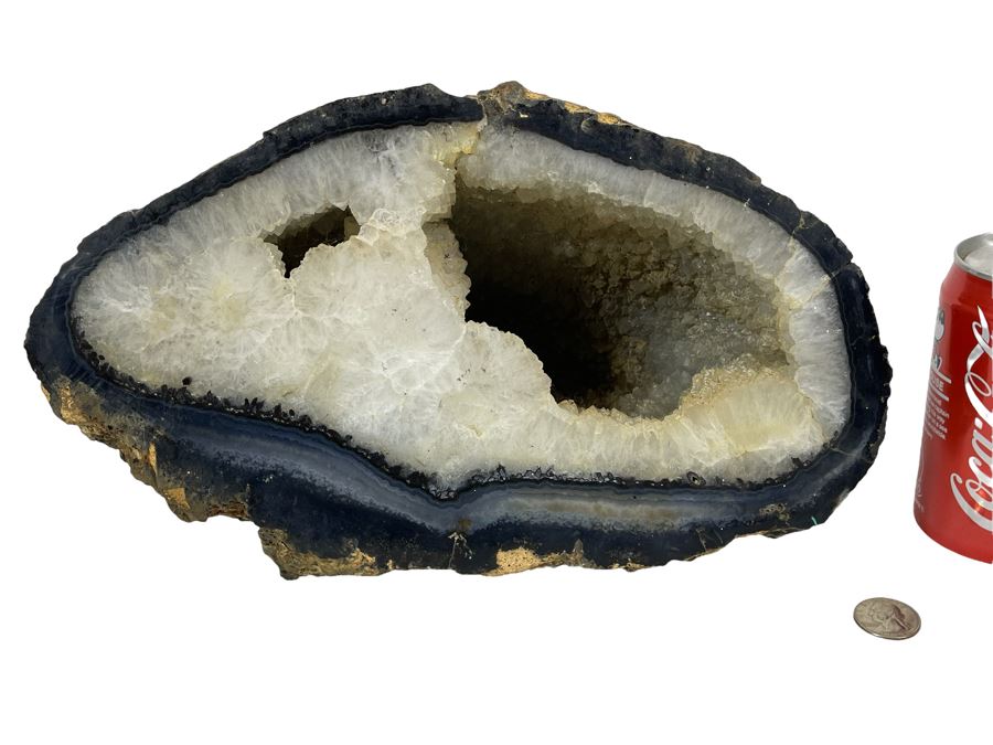 Large Polished Agate Geode Half 12W X 9D X 8H