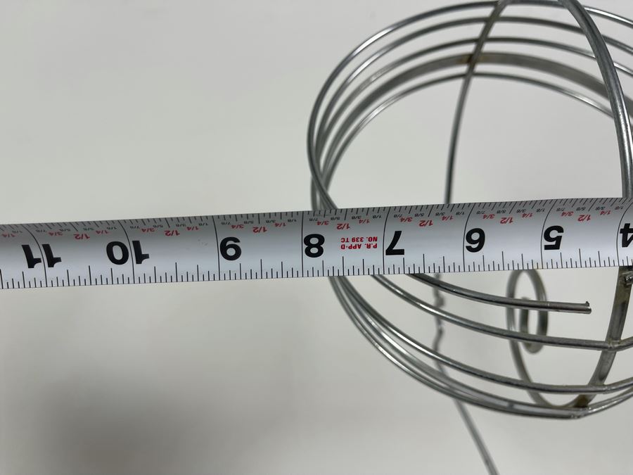 Unique Bent Metal Wire Sculpture Of Woman’s Silhouette Face 14W X 8D X 20H [Photo 8]