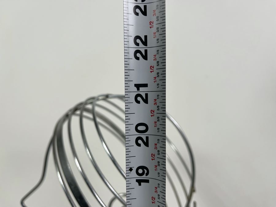 Unique Bent Metal Wire Sculpture Of Woman’s Silhouette Face 14W X 8D X 20H [Photo 7]