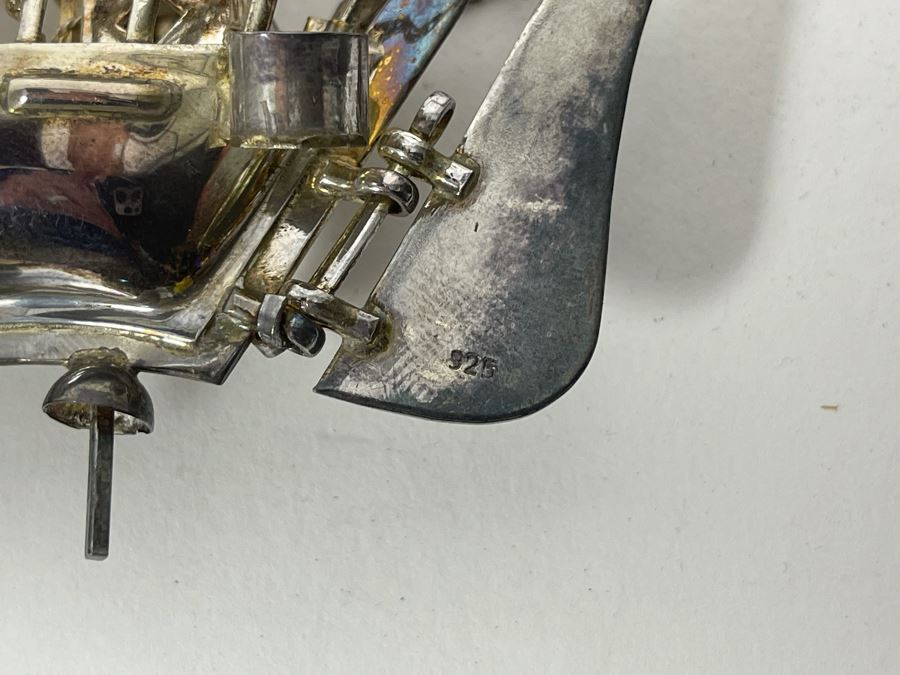 Sterling Silver Sailing Ship Sculpture 62g [Photo 6]