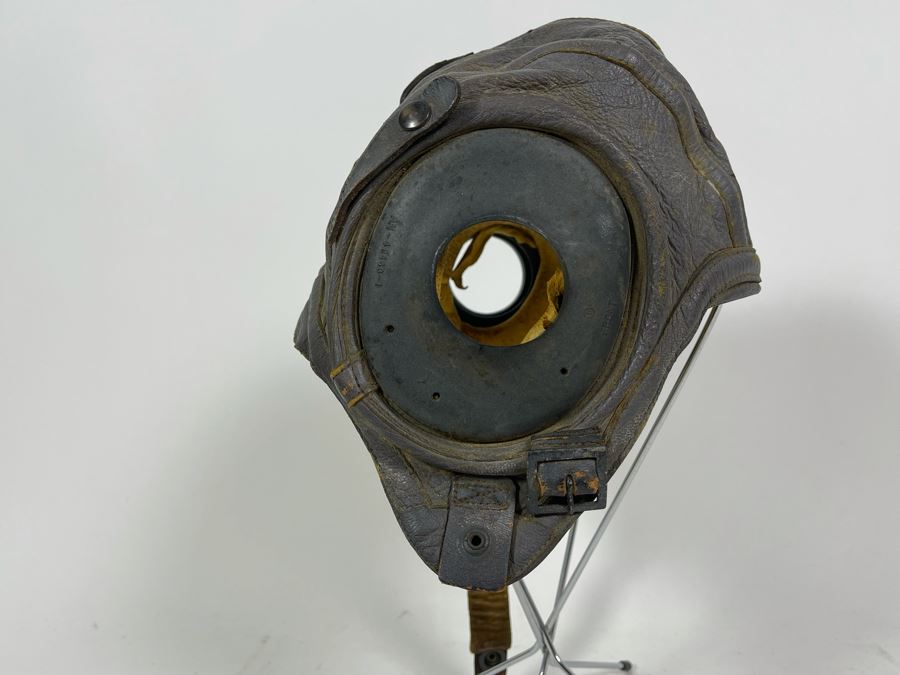 Vintage Leather WWII Air Force Pilots Leather Hat Cap Mfg By Slote & Klein Size Small [Photo 7]