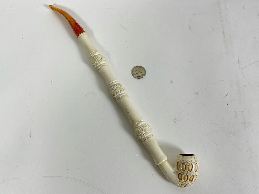 Vintage Carved Meerschaum Smoking Pipe 15L [Photo 2]