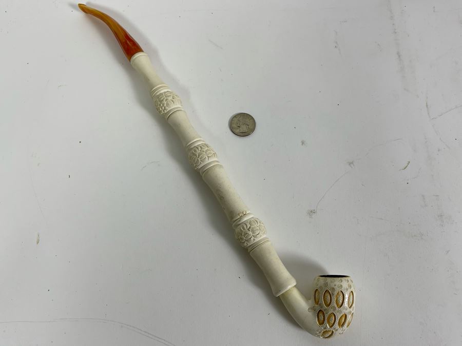 Vintage Carved Meerschaum Smoking Pipe 15L [Photo 4]