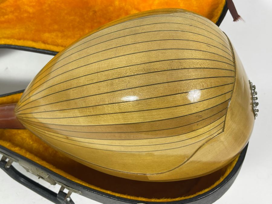 Vintage La Valenciana Bowl Back Mandolin With Case [Photo 16]