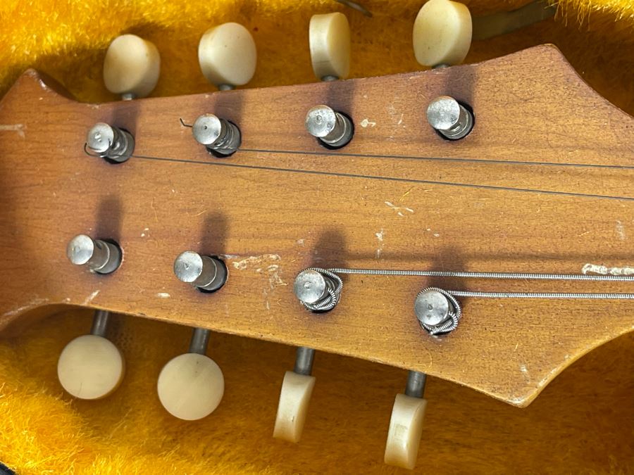 Vintage La Valenciana Bowl Back Mandolin With Case [Photo 15]