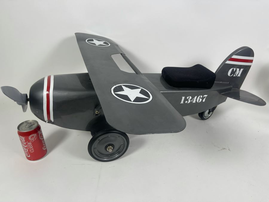 Metal Airplane Child's Push Toy 28W X 33D X 12H [Photo 5]