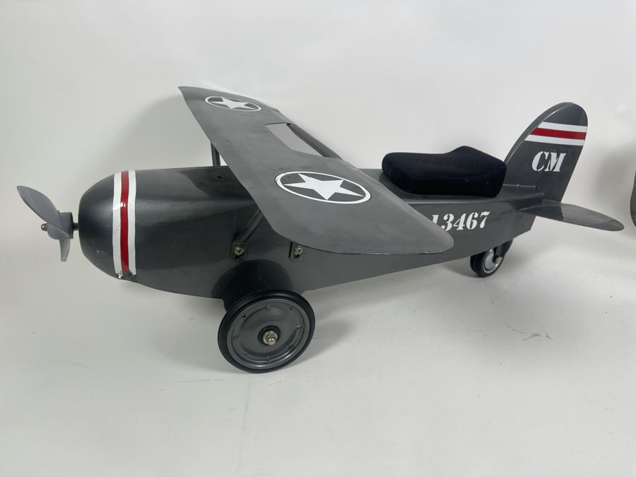 Metal Airplane Child's Push Toy 28W X 33D X 12H [Photo 3]