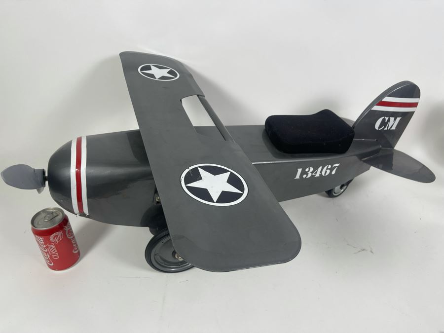Metal Airplane Child's Push Toy 28W X 33D X 12H [Photo 6]