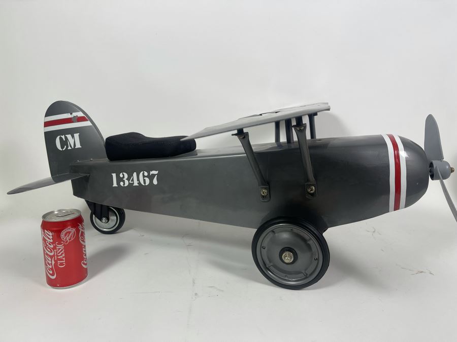 Metal Airplane Child's Push Toy 28W X 33D X 12H [Photo 8]