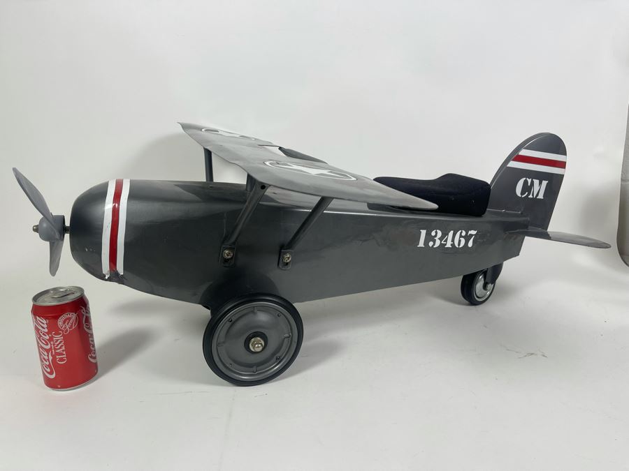 Metal Airplane Child's Push Toy 28W X 33D X 12H [Photo 4]