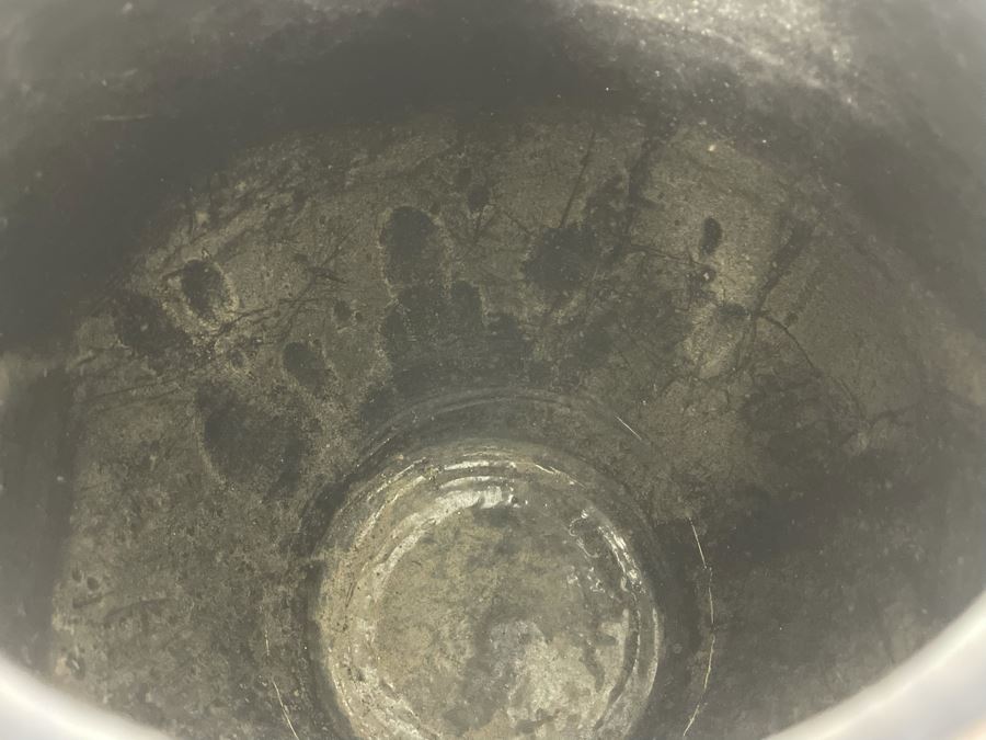 Large Vintage Asian Glazed Pottery Jar 13W X 14H [Photo 5]