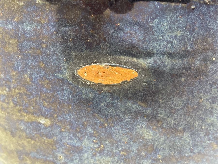 Large Vintage Asian Glazed Pottery Jar 13W X 14H [Photo 11]