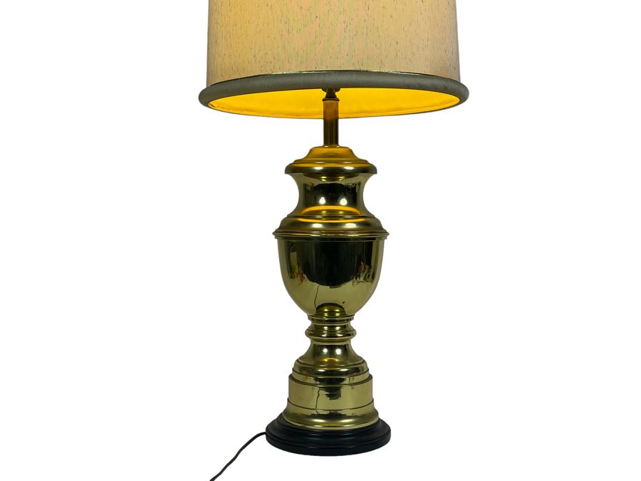 Vintage Brass Urn Table Lamp Stiffel 41h