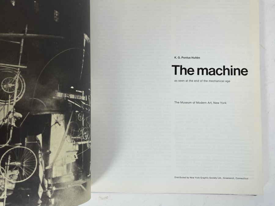 Vintage 1968 First Edition Book From The Museum Of Modern Art Metal Binding Book Titled The Machine As Seen At The End Of The Mechanical Age By K. G. Pontus Hulten [Photo 5]
