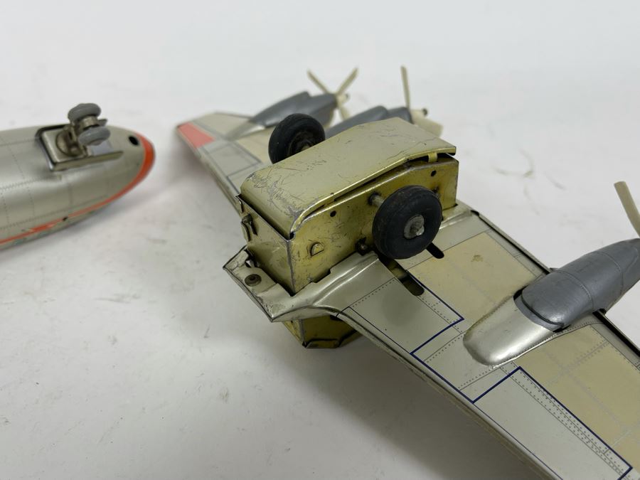 Line Mar Toys Japan American Airlines Tin Plane Toy Battery Powered Untested 15L [Photo 13]