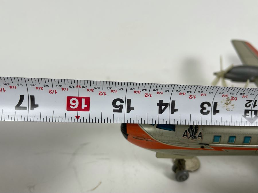 Line Mar Toys Japan American Airlines Tin Plane Toy Battery Powered Untested 15L [Photo 14]