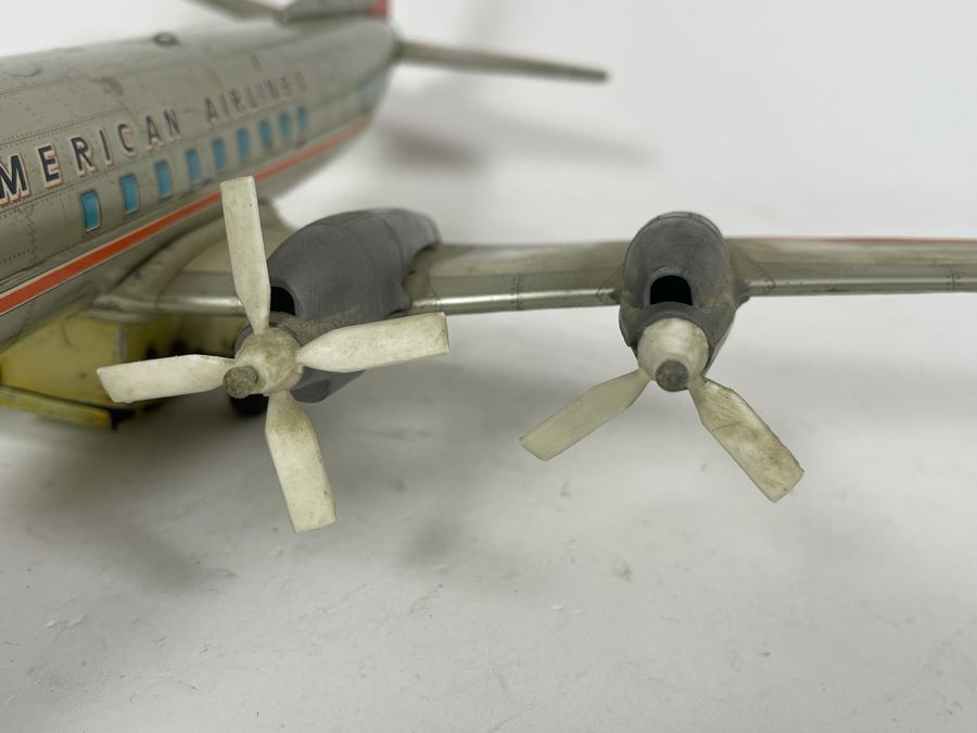 Line Mar Toys Japan American Airlines Tin Plane Toy Battery Powered Untested 15L [Photo 6]