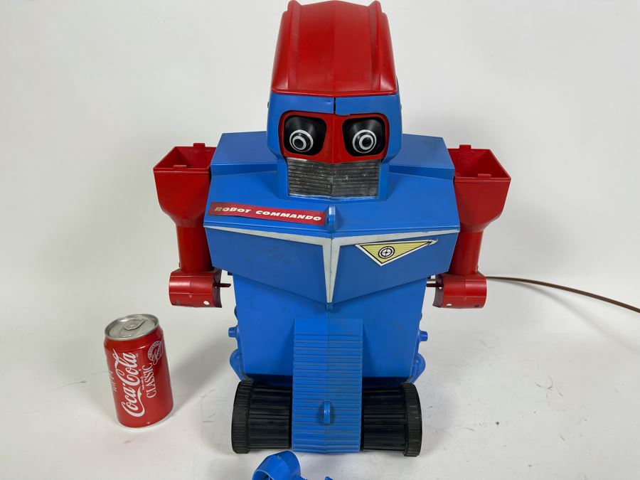 Mid-Century Robot Commando Remote Control Toy From Ideal Toy Corp Battery Powered Untested 14W X 11D X 20H [Photo 4]