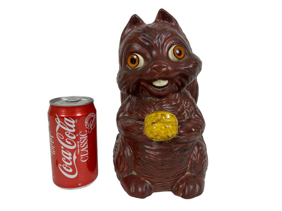 Vintage Mid-Century Squirrel Cookie Jar 10H [Photo 1]