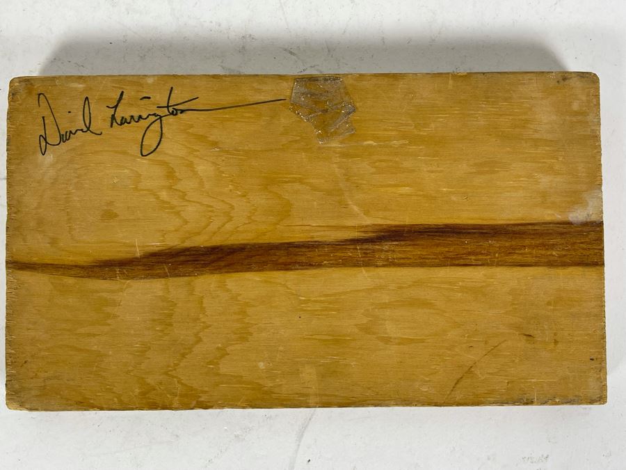 David Lavington (American, 1951–1995) Mosiac Horse On Board Signed On Back 8W X 4.5H [Photo 8]