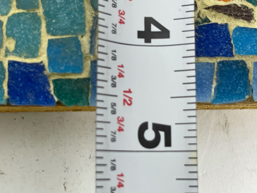 David Lavington (American, 1951–1995) Mosiac Horse On Board Signed On Back 8W X 4.5H [Photo 11]