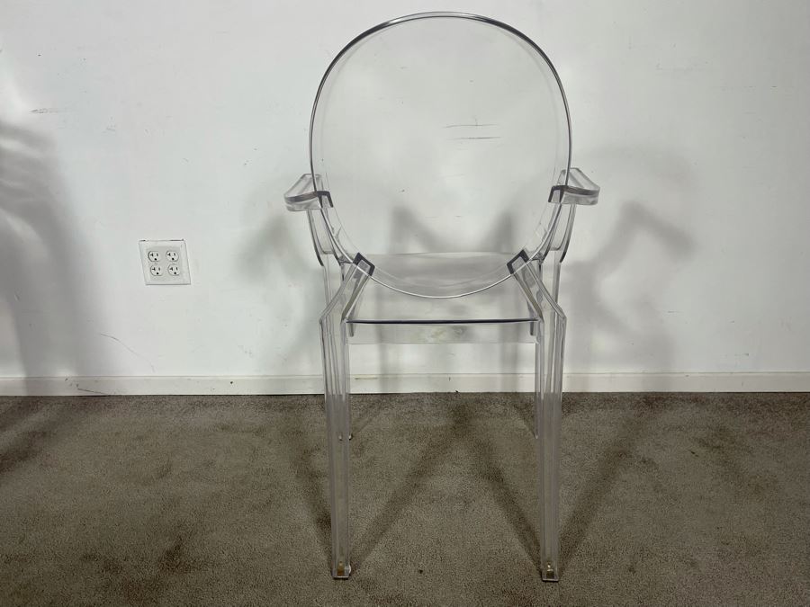 (6) Philippe Stark Ghost Stackable Lucite Dining Armchairs By Kartell 21W X 22D X 36H (HE) Retails $6,000+ [Photo 12]