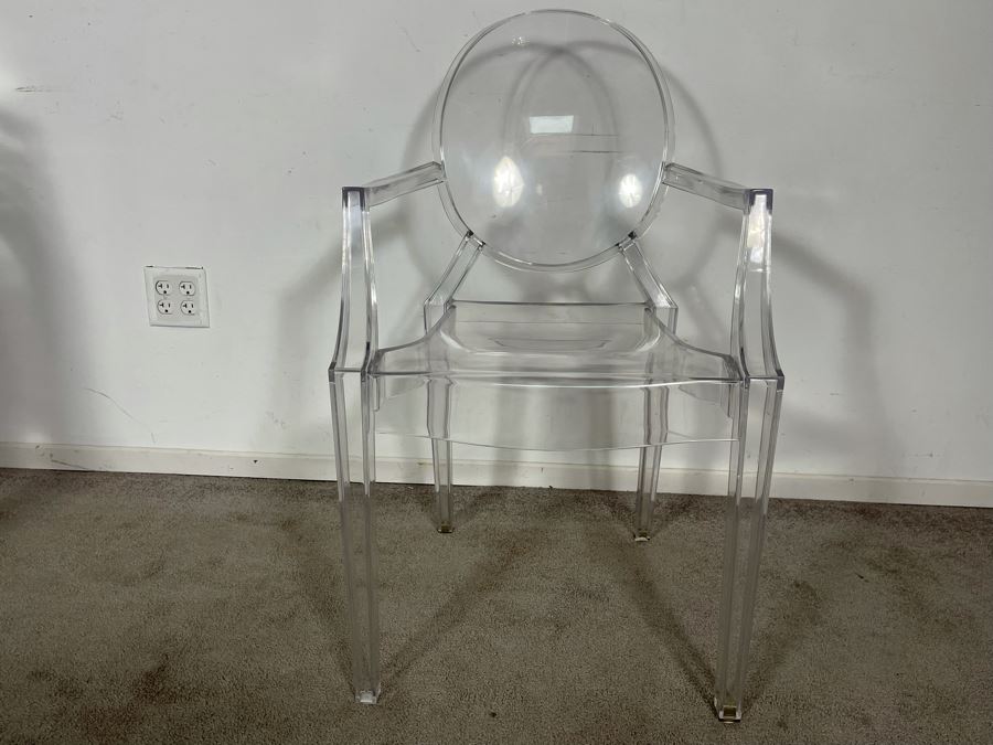 (6) Philippe Stark Ghost Stackable Lucite Dining Armchairs By Kartell 21W X 22D X 36H (HE) Retails $6,000+ [Photo 10]