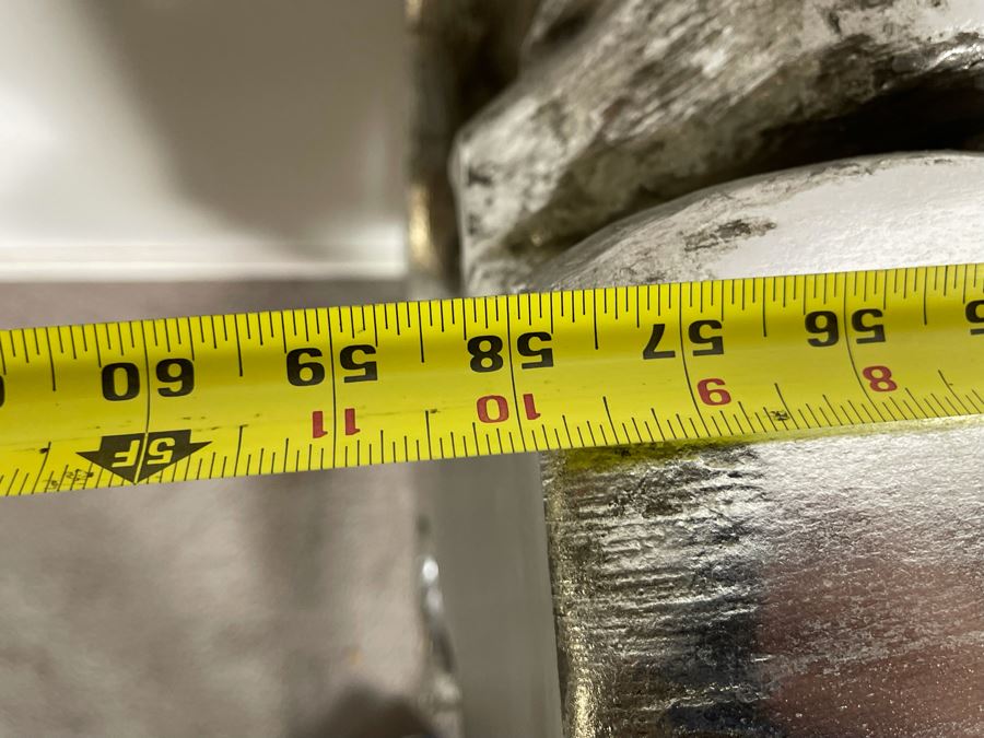 Silver Sequoia Console Table Molded Out Of Resin From Z Gallerie 58W X 14D X 33H (HE) Retails $1,500 [Photo 17]