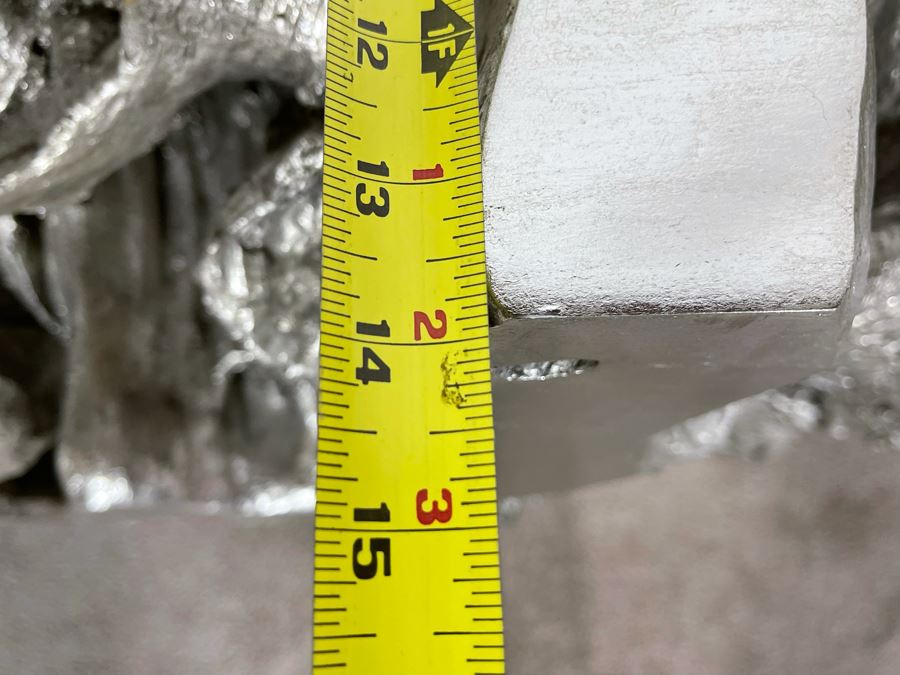 Silver Sequoia Console Table Molded Out Of Resin From Z Gallerie 58W X 14D X 33H (HE) Retails $1,500 [Photo 18]
