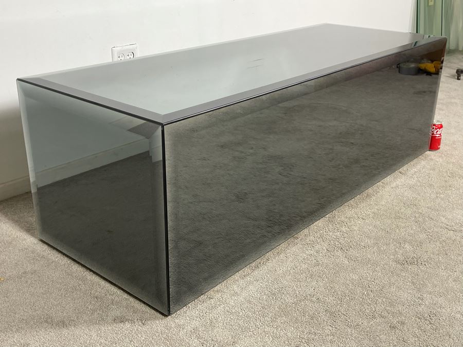 Contemporary Mirror Sided Coffee End Table 58.5W X 22D X 19H (HE) [Photo 6]