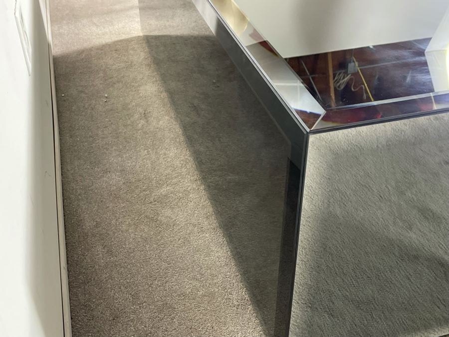 Contemporary Mirror Sided Coffee End Table 58.5W X 22D X 19H (HE) [Photo 11]