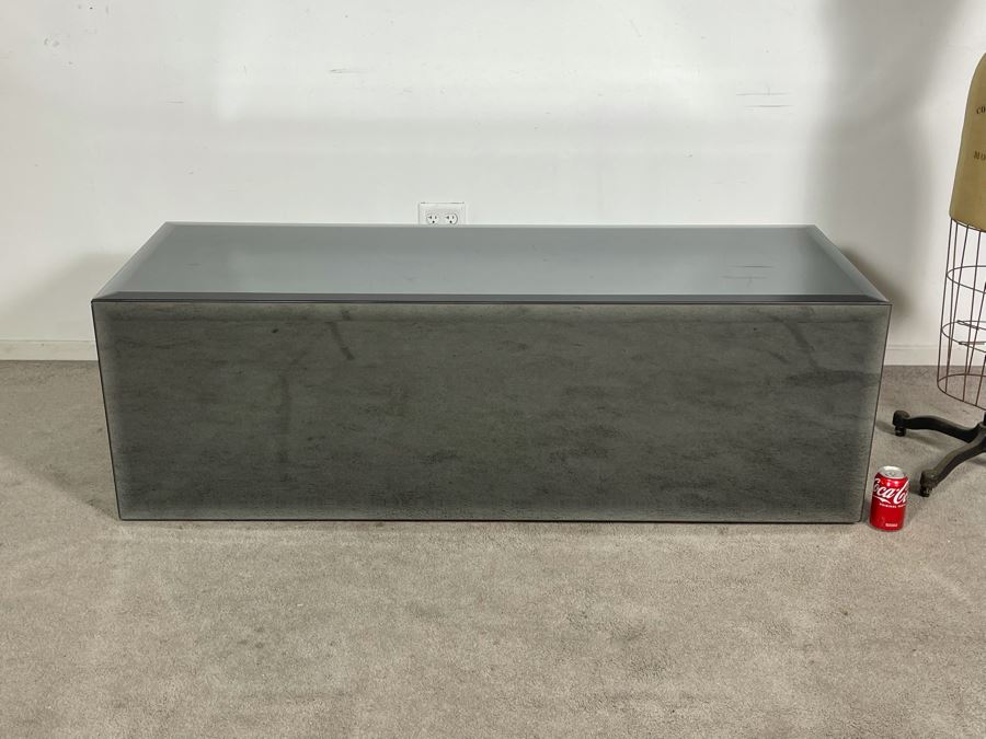 Contemporary Mirror Sided Coffee End Table 58.5W X 22D X 19H (HE) [Photo 10]