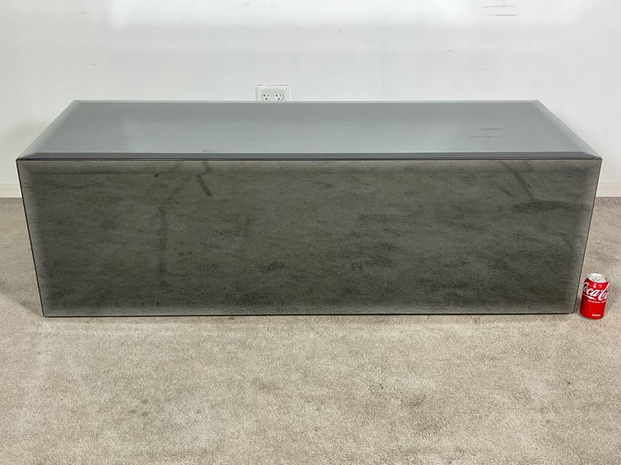 Contemporary Mirror Sided Coffee End Table 58.5W X 22D X 19H (HE) [Photo 3]