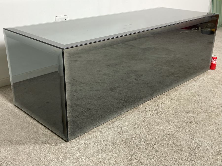 Contemporary Mirror Sided Coffee End Table 58.5W X 22D X 19H (HE) [Photo 7]