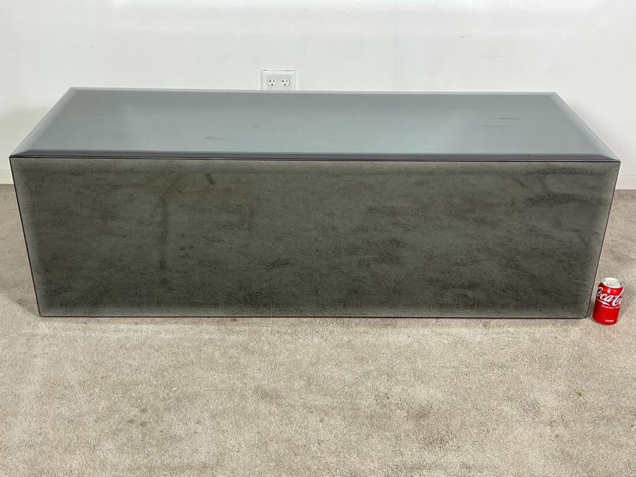 Contemporary Mirror Sided Coffee End Table 58.5W X 22D X 19H (HE) [Photo 4]