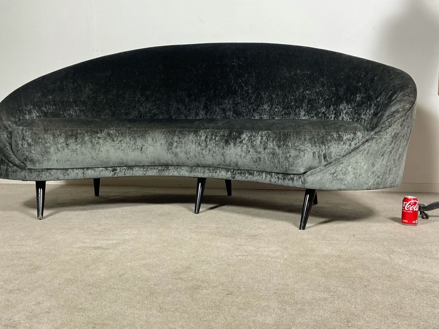 Modernist Atomic Kidney Bean Curved Sofa High Quality Construction 7'W X 3'D X 3'H (HE) [Photo 6]