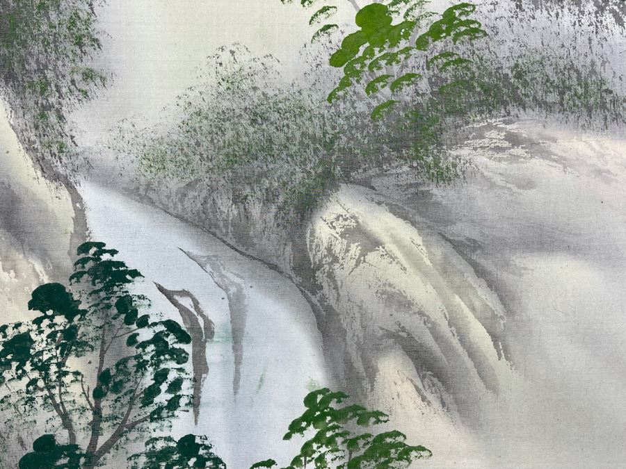 Original Chinese Landscape Scroll Painting 14.5 X 40.5 Scroll Is 64L [Photo 6]