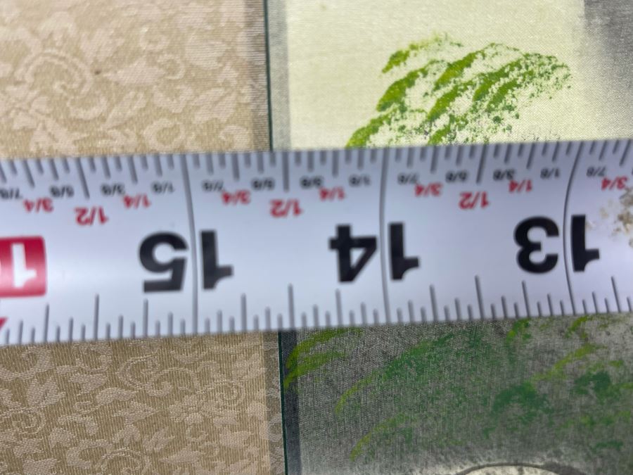 Original Chinese Landscape Scroll Painting 14.5 X 40.5 Scroll Is 64L [Photo 13]