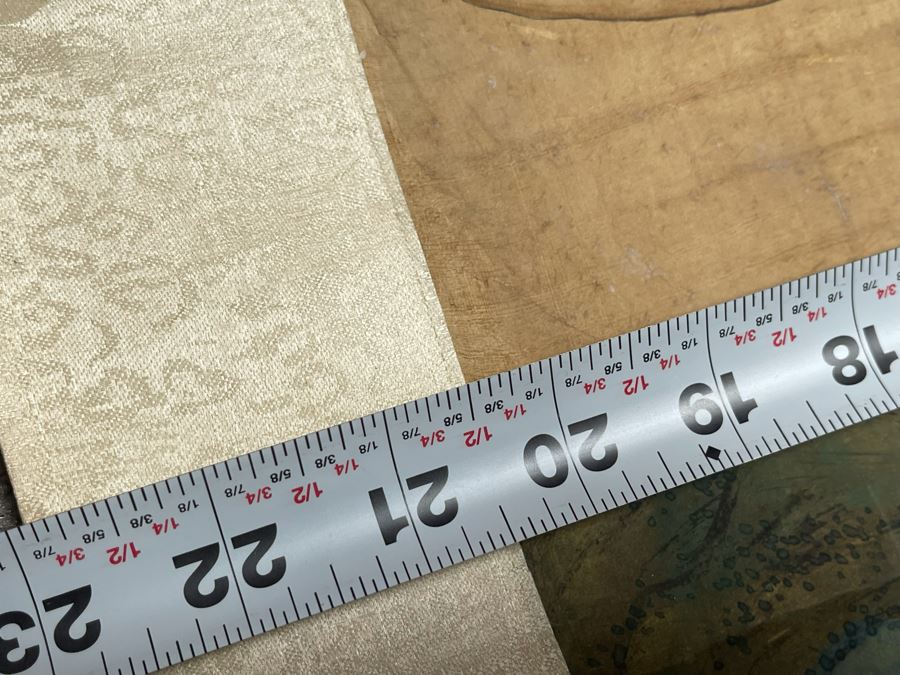 Original Vintage Chinese Scroll Painting - See Photos For Some Damage To Paper 20.5W X 42.5H [Photo 18]