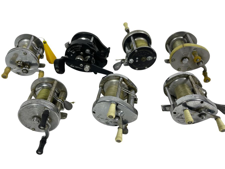 Collection Of Seven Vintage Fishing Reels [Photo 2]